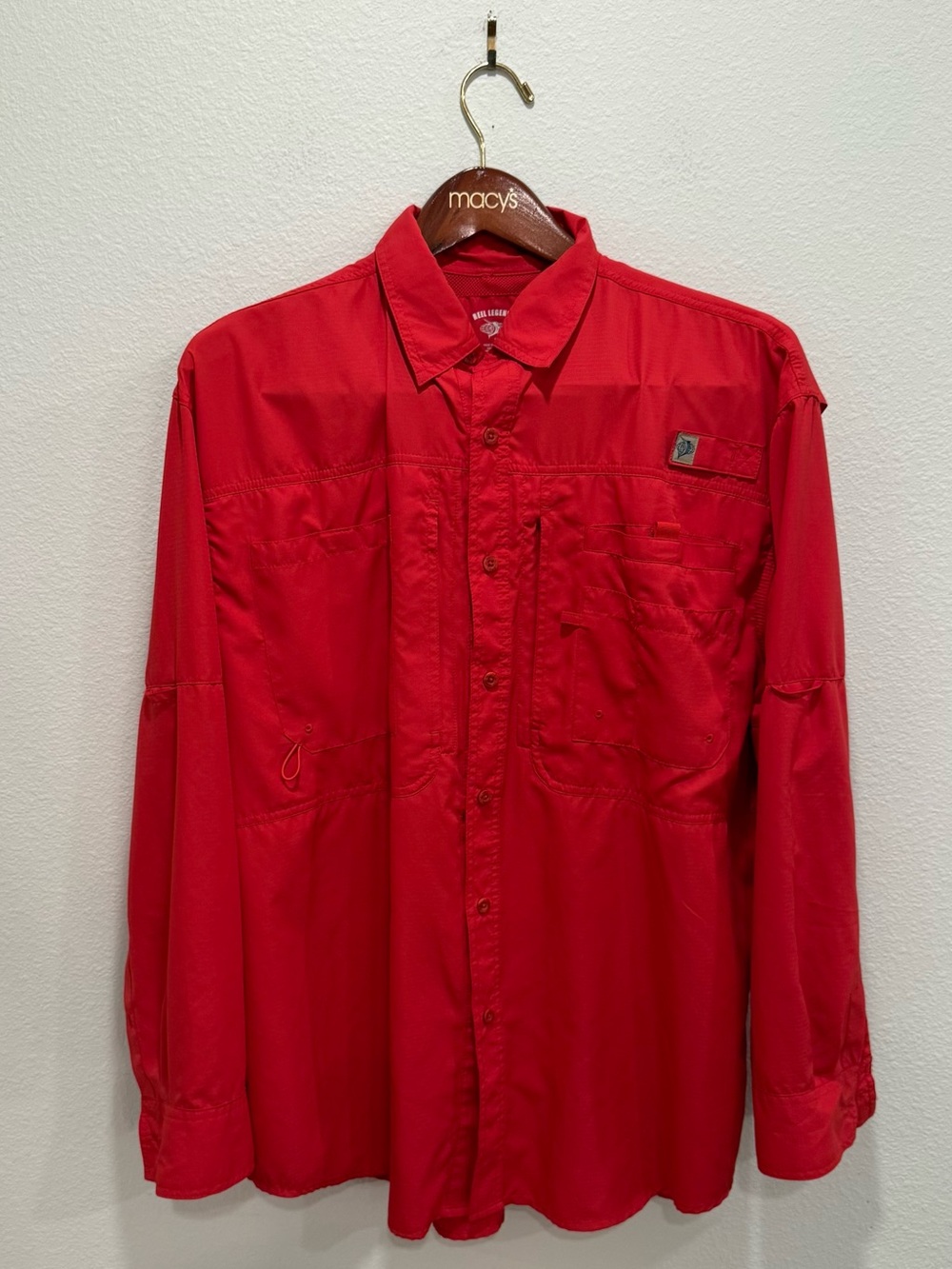 Reel Legends Bright Red Performance Shirt